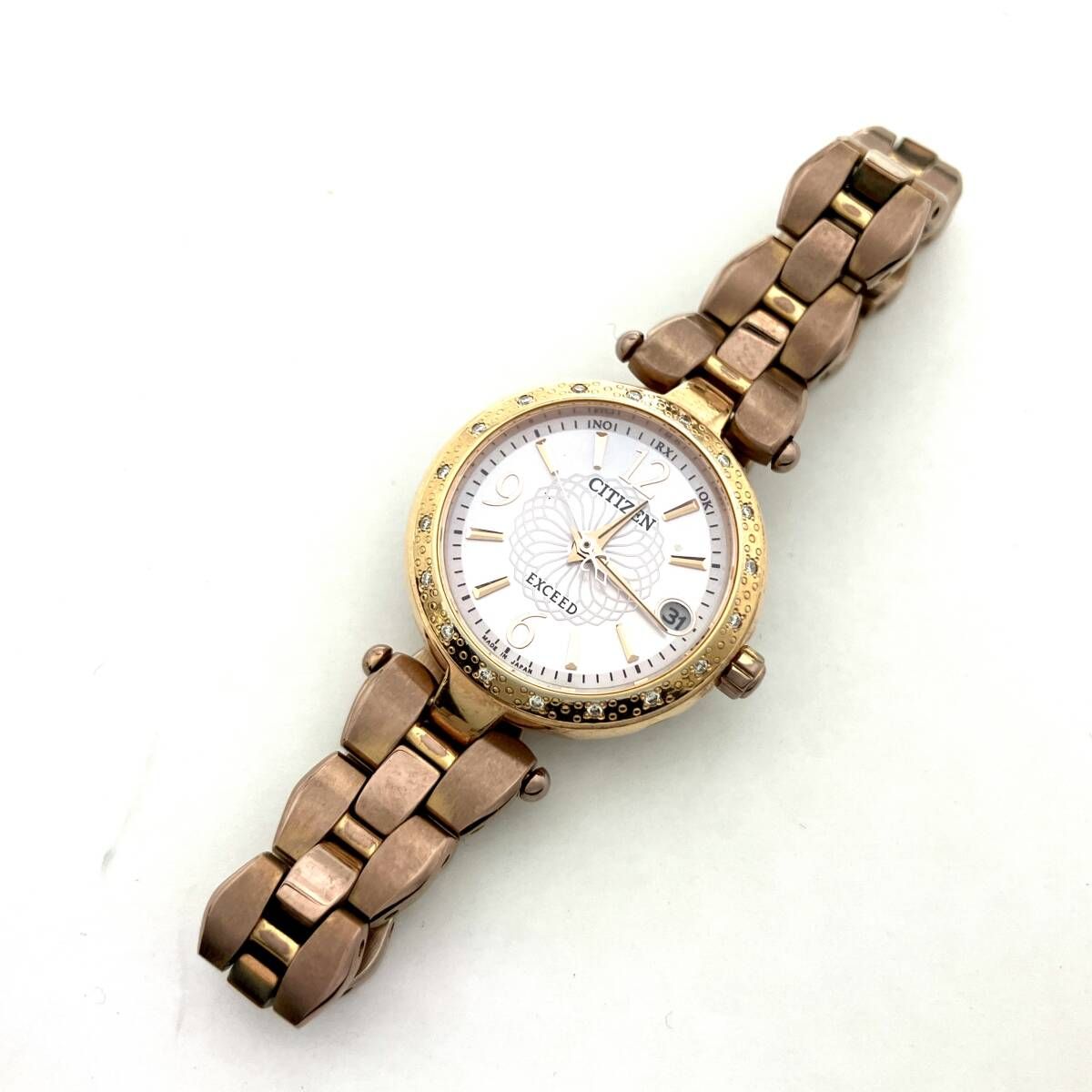 未使用品 CITIZEN シチズン エクシード クォーツ腕時計 当時定価5万円