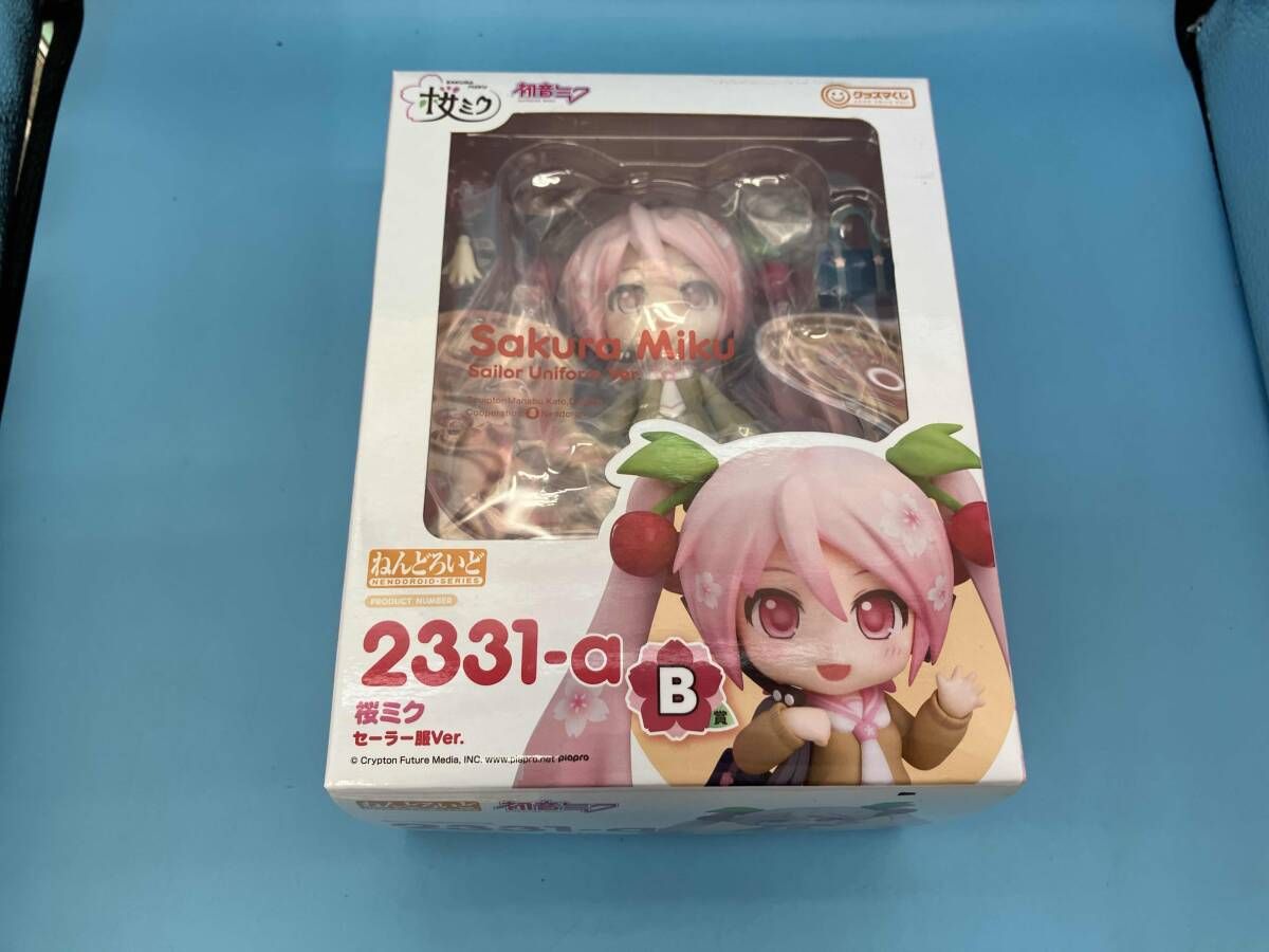 B賞 ねんどろいど 2331ｰa 初音ミク 桜ミク セｰラｰ服Ver. グッスマくじ