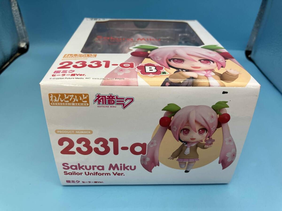 B賞 ねんどろいど 2331ｰa 初音ミク 桜ミク セｰラｰ服Ver. グッスマくじ