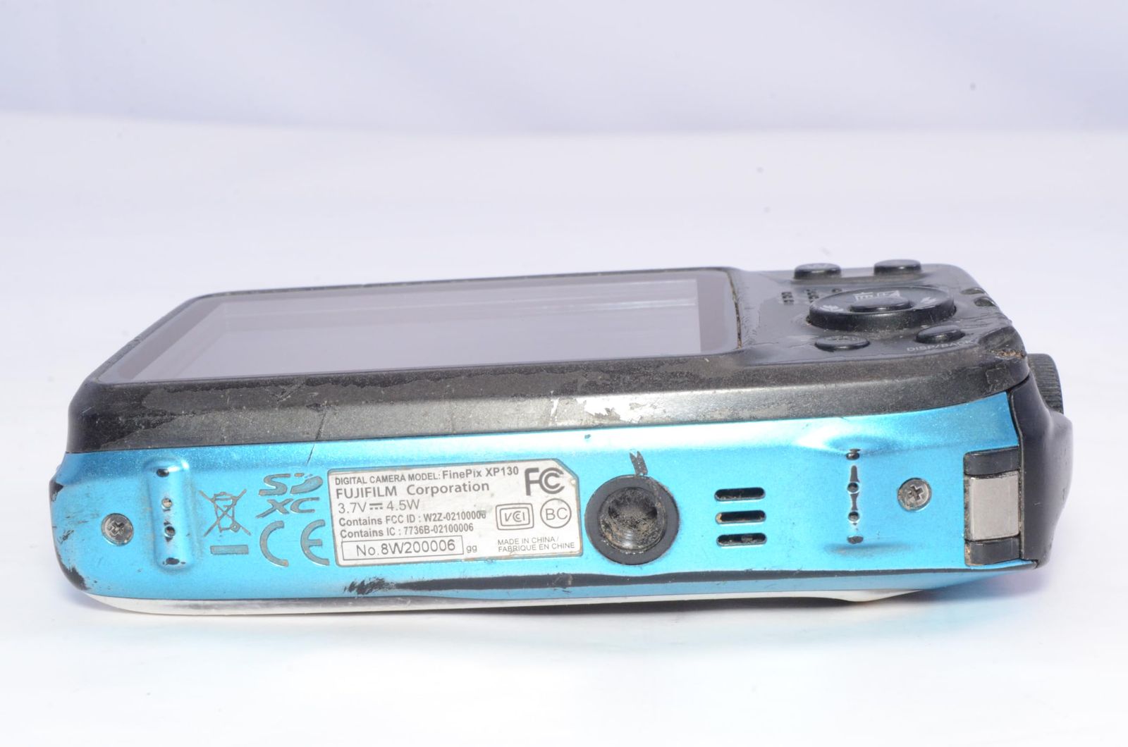 富士フイルム デジタルカメラ XP130 スカイブルー 液晶内チリ有
