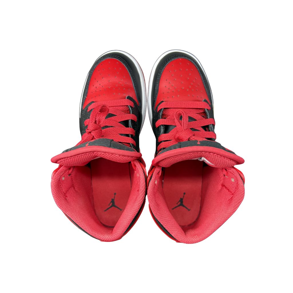 人気 NIKE AIR JORDAN 1 MID BRED TOE エア ジョーダン 1 ミッド