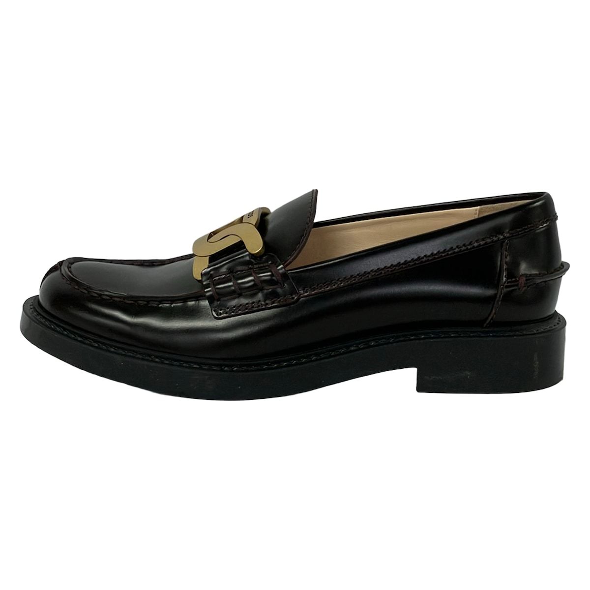 TOD'S(トッズ) ローファー 36 レディース美品 - ダークブラウン