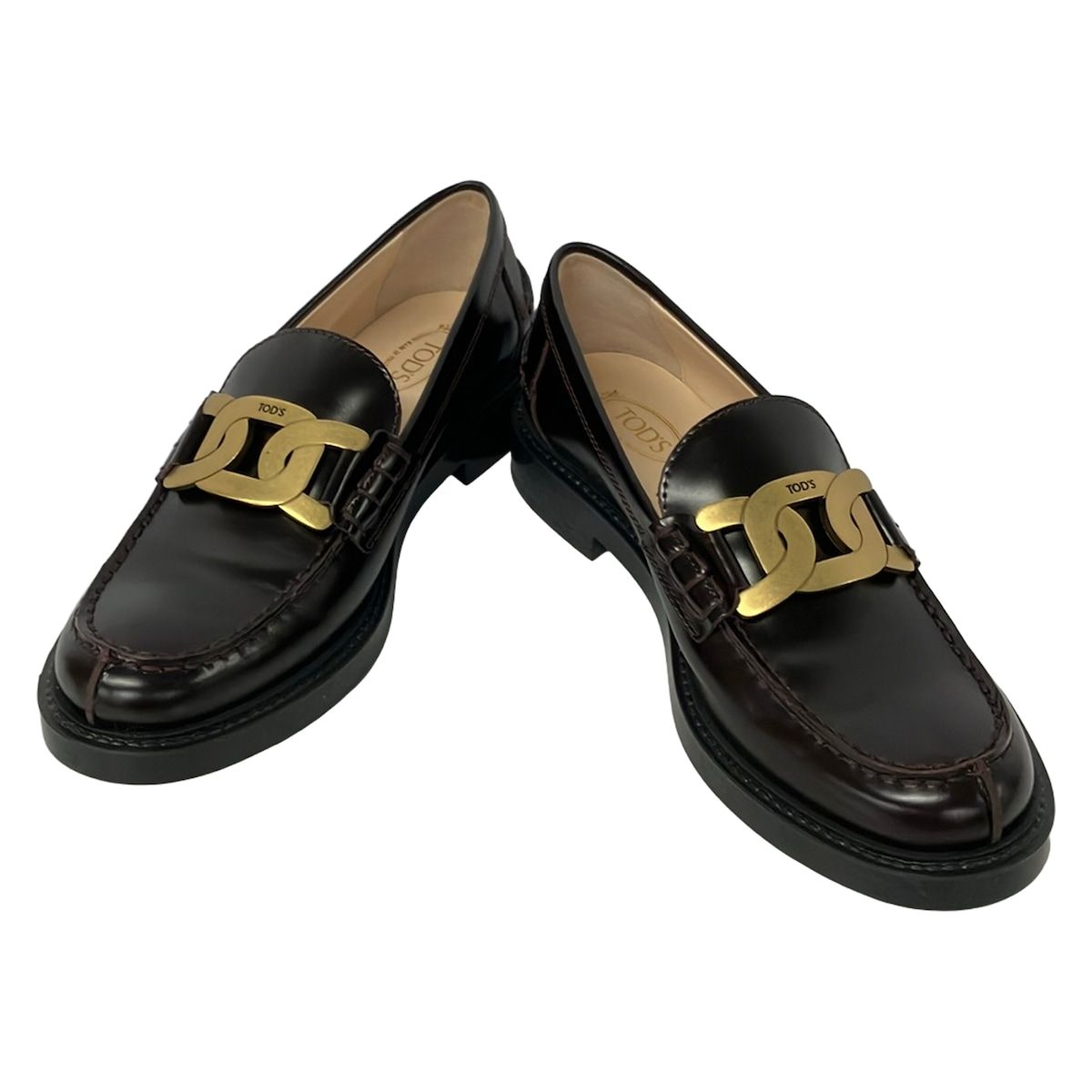 TOD'S(トッズ) ローファー 36 レディース美品 - ダークブラウン
