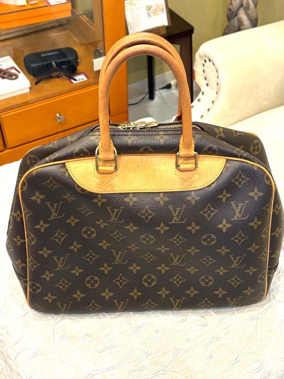 ルイヴィトン モノグラム ドーヴィル ハンドバッグ LOUIS VUITTON