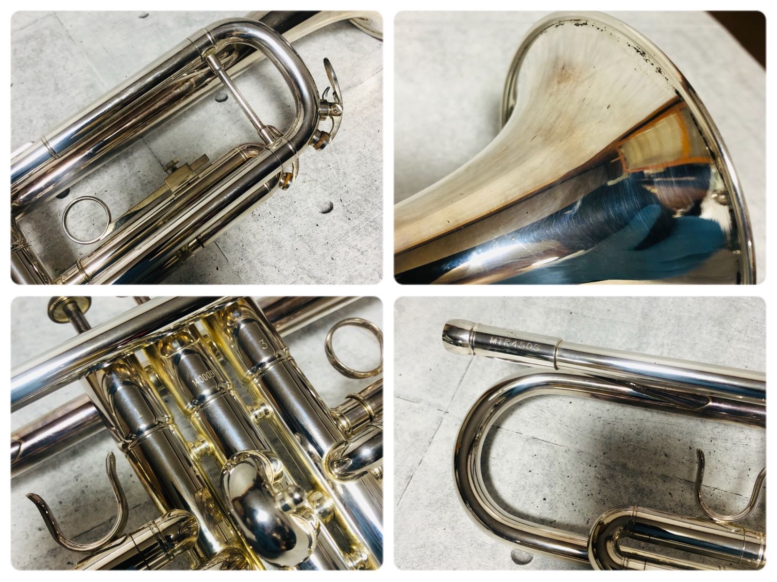 トランペット　Minerva MTR-450S 島村楽器　美品 Minerva ミネルバ MTR450S 140009 トランペット マウスピース 入門