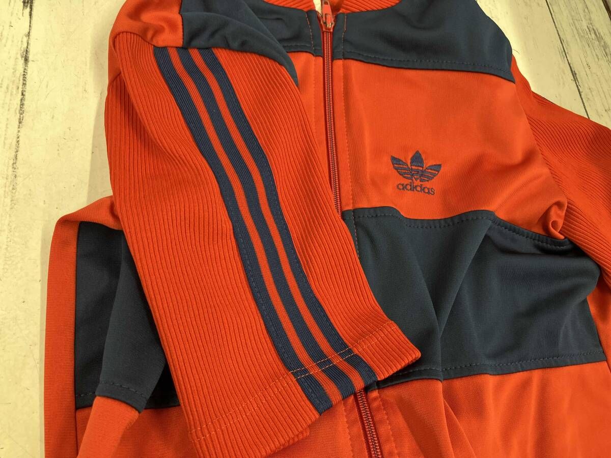 adidas アディダス 半袖ジャージ 70年代タグ レッド ネイビー - メルカリ