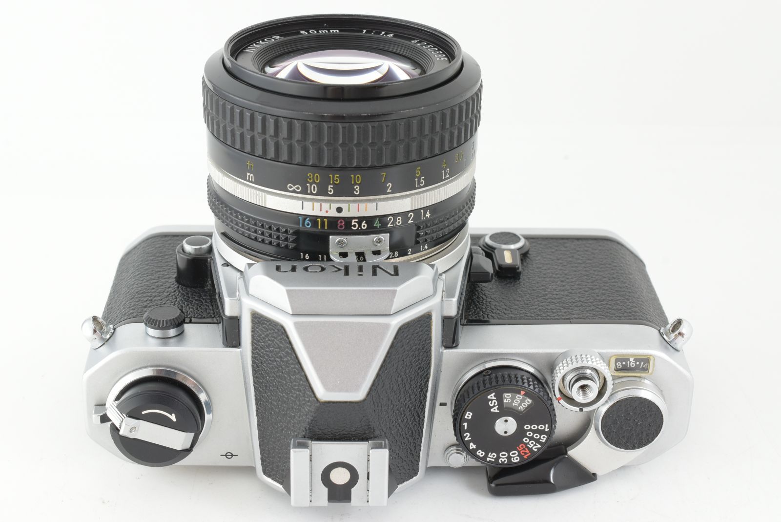 美品】Nikon FM Silver 35mm SLR Film Camera Ai 50mm f1.4 Lens