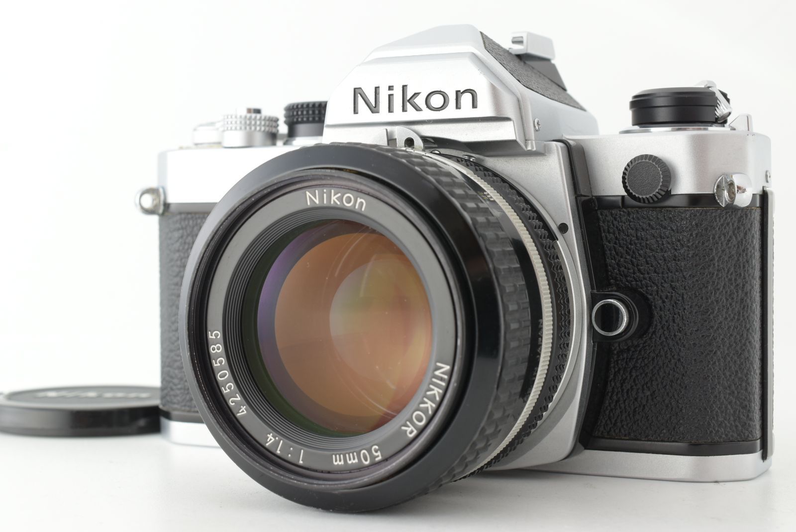 美品】Nikon FM Silver 35mm SLR Film Camera Ai 50mm f1.4 Lens