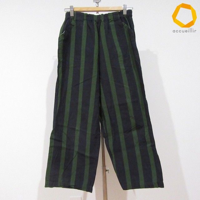 #anc ヤンマ産業 YAMMA パンツ M 濃紺 緑 ワイド 日本製 レディース [1011922]