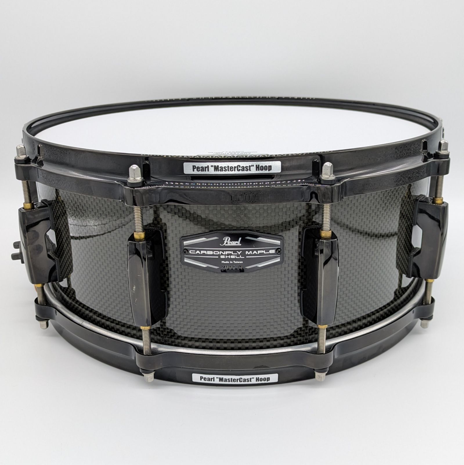 【美品】Pearl CMN1455S/B Carbonply Maple スネア カーボン