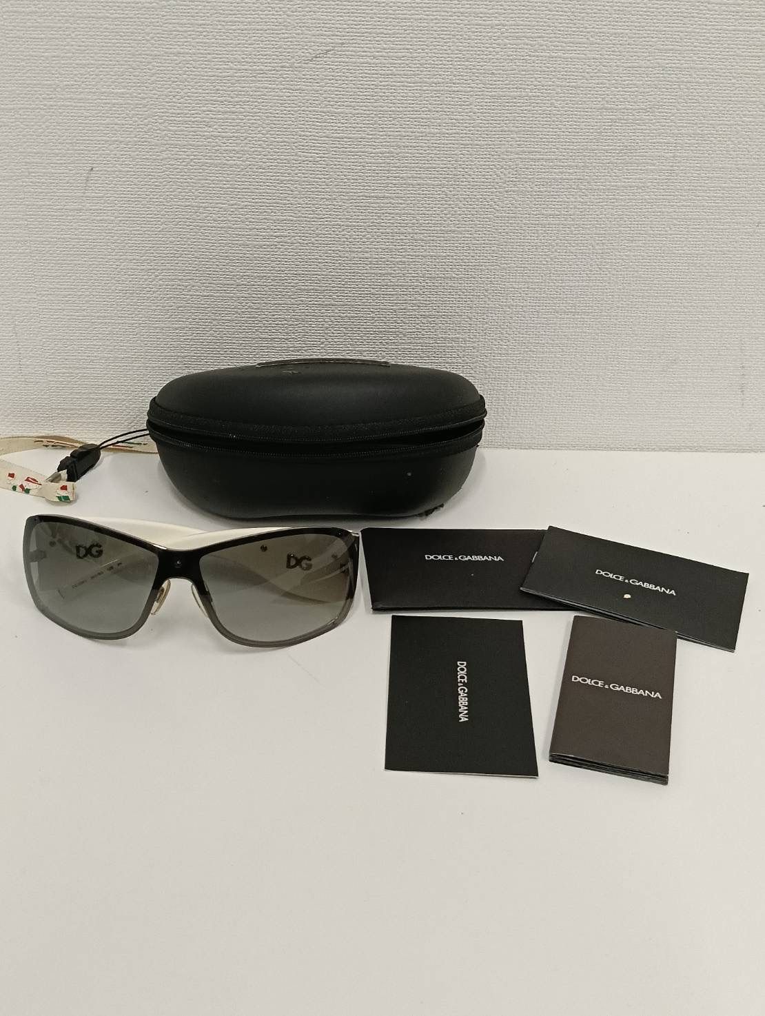 【中古品】DOLCE&GABBANA D&G ドルチェ＆ガッバーナ　 サングラス メガネ　ケース付　現状品