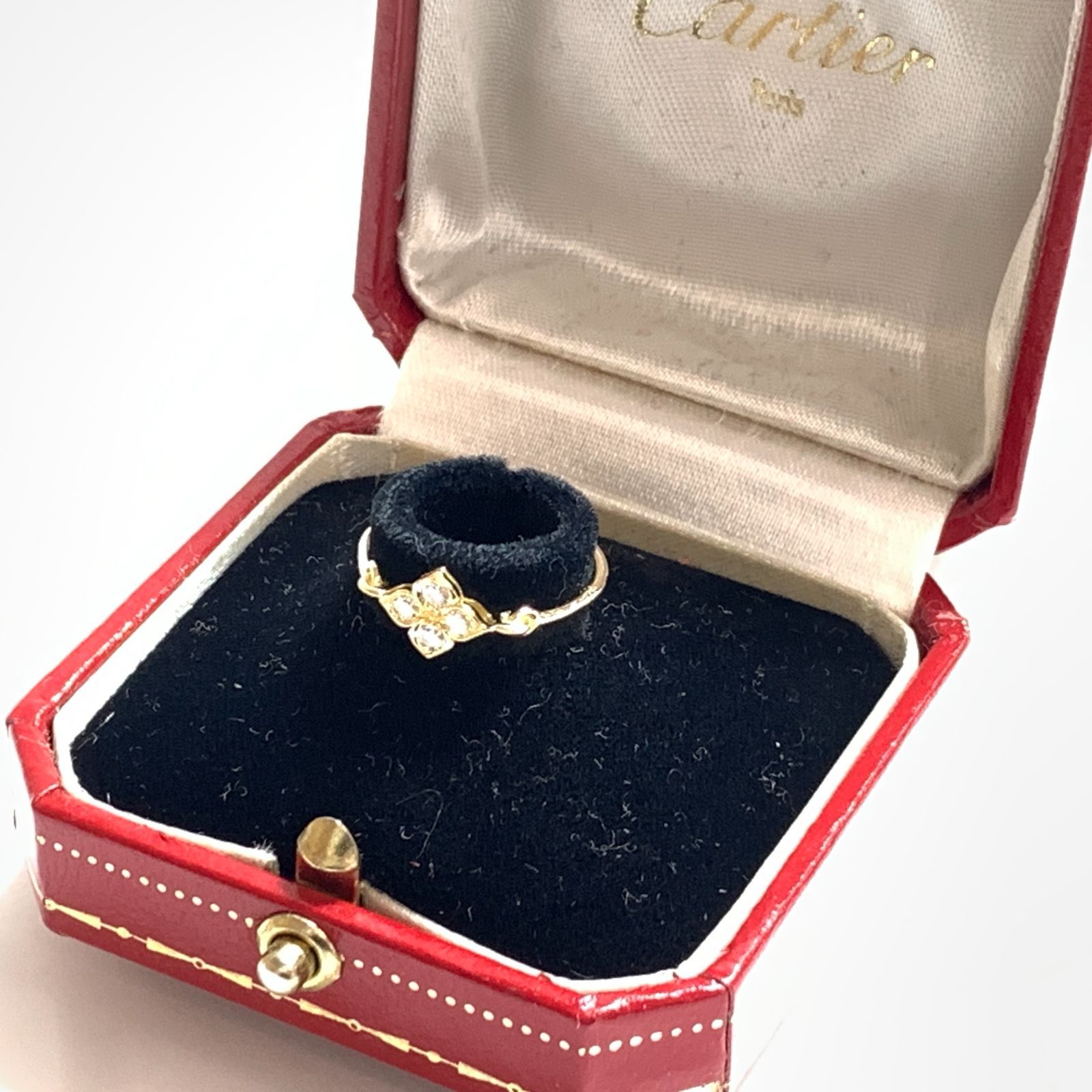 B カルティエ Cartier ヒンドゥ リング 10号 ＃56 ロータス スイレン