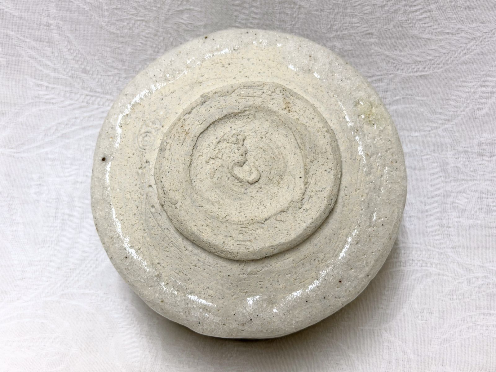 赤志野茶碗 中島春草作 志野焼 共箱 抹茶碗 茶道具 （12y） D220【共箱・栞付】志野 茶碗 赤津焼 中島春草作 茶道具（口径約11.5cm