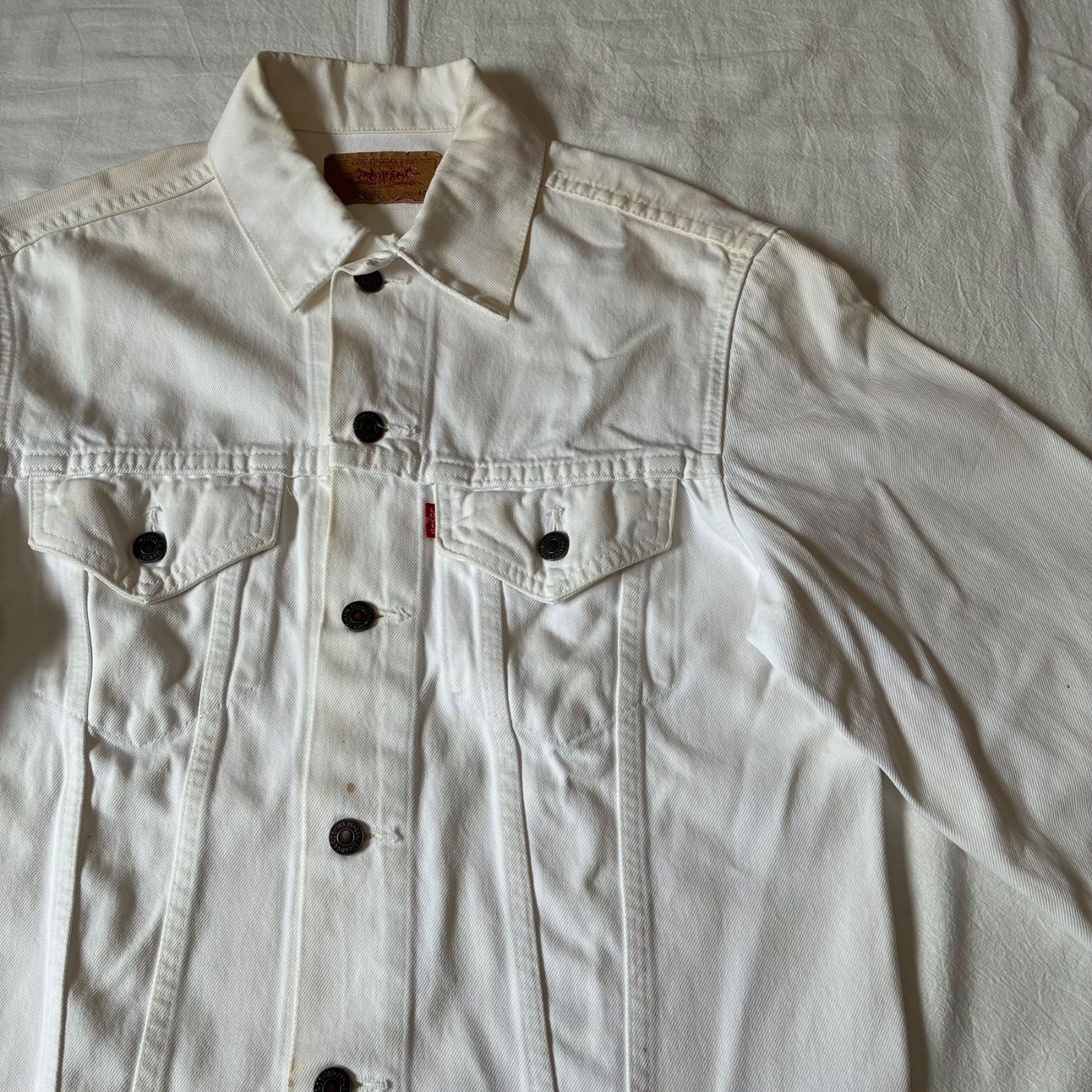 90s Levis リーバイス 70505-03 デニムジャケット ホワイト 40表記