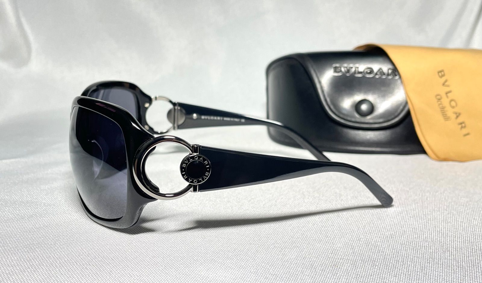 美品 BVLGARI ブルガリ B-ZERO ロゴ ブラック&クロームシルバー