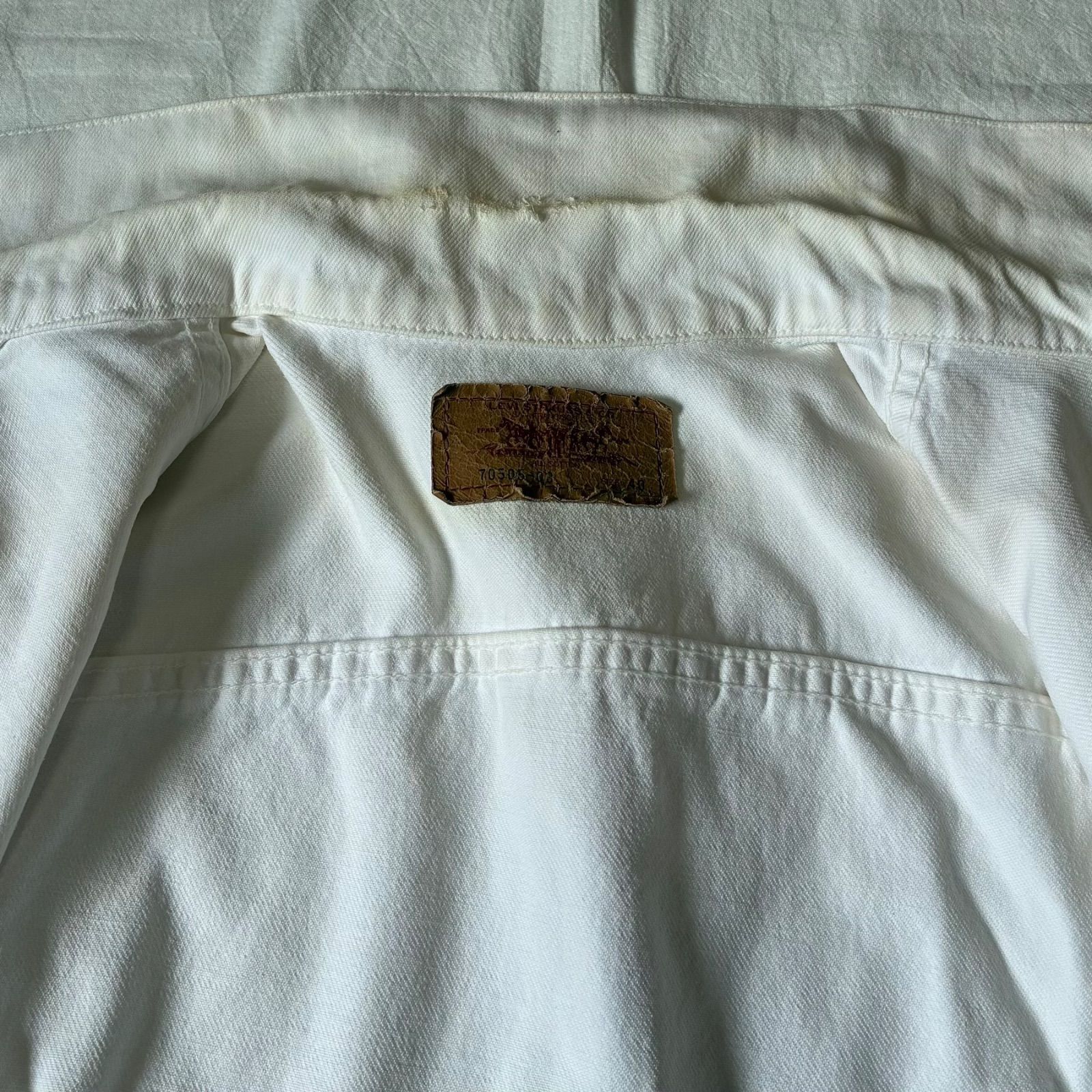 90s Levis リーバイス 70505-03 デニムジャケット ホワイト 40表記