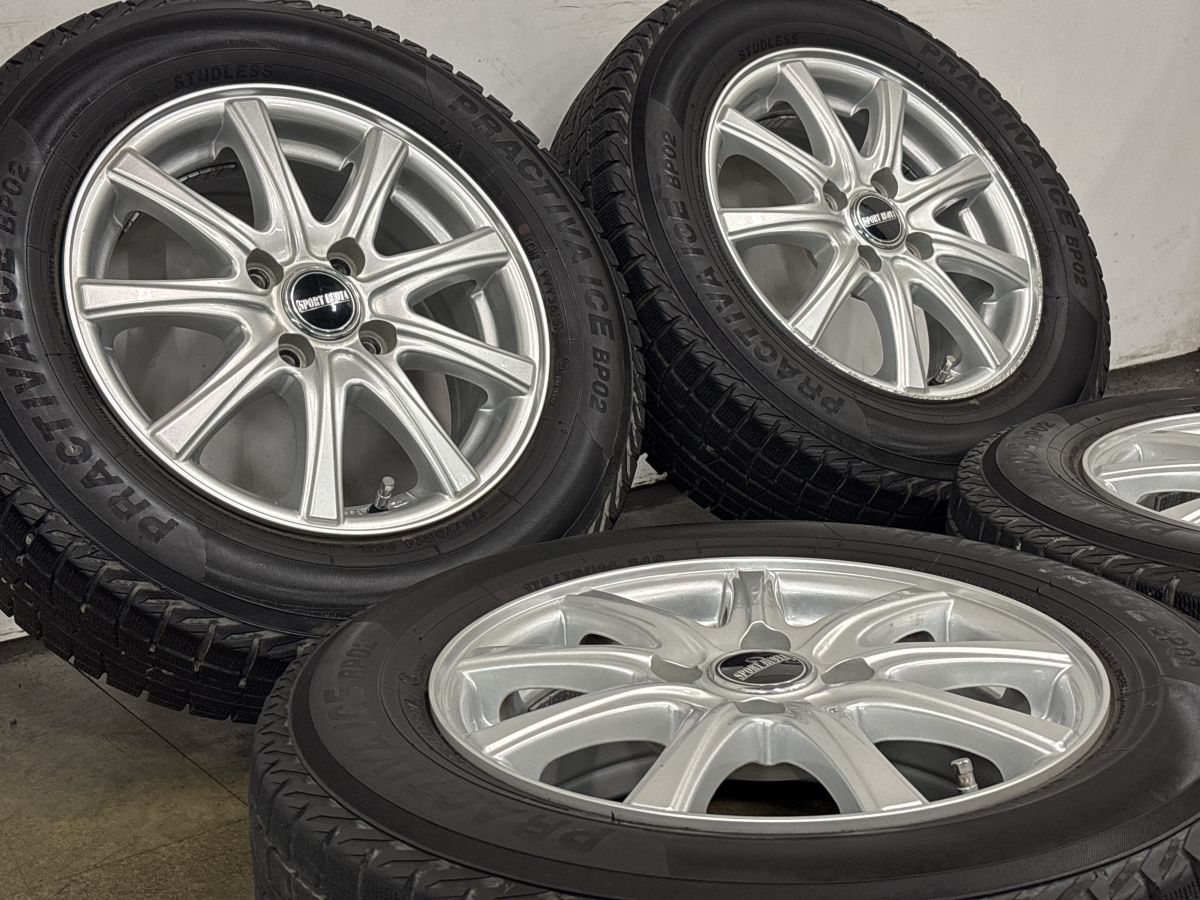 スタッドレス】14in 5.5J +45 PCD100 プラグディバアイス BP02 175