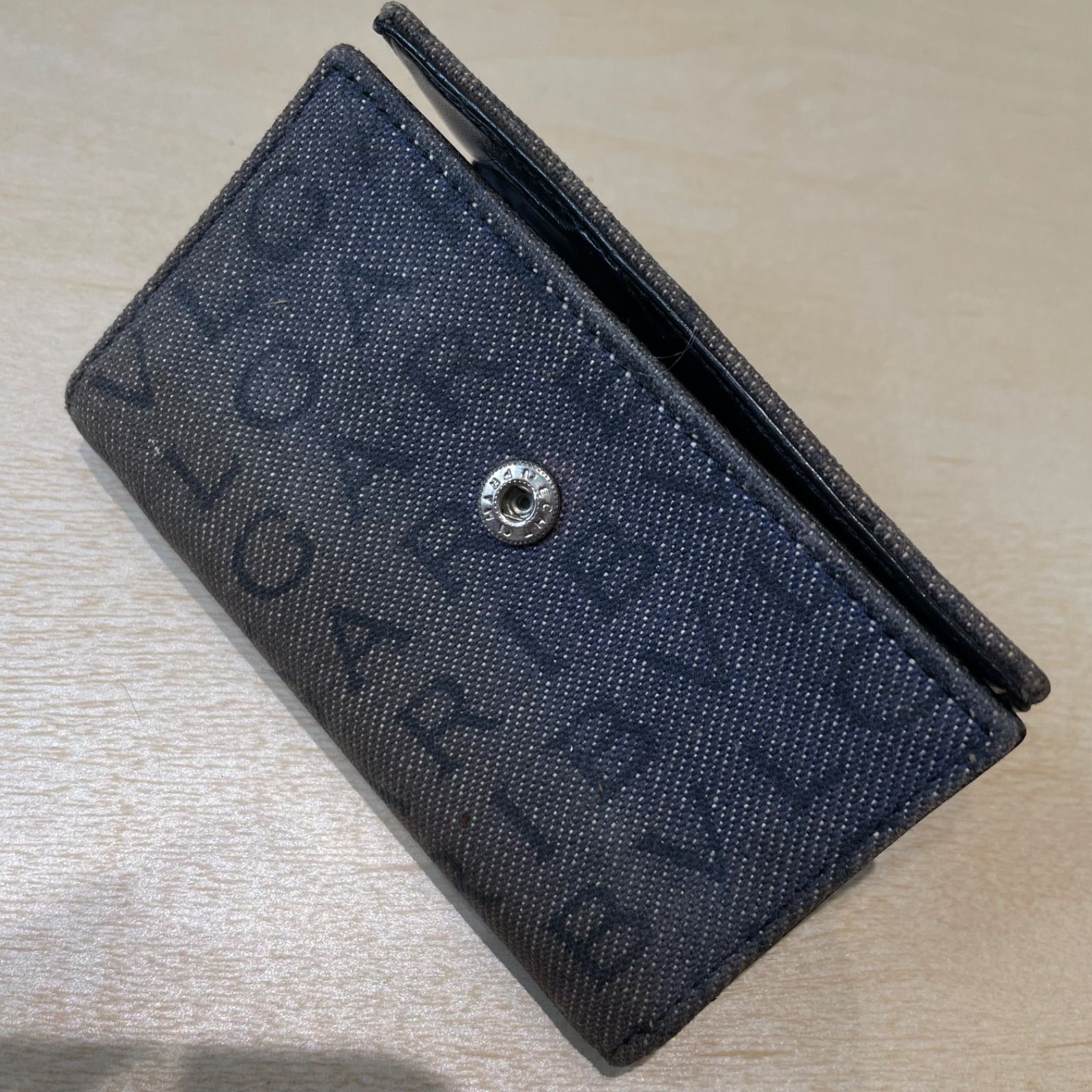 ブルガリ BVLGARI キーケース ロゴマニア キャンバス レザー ブラウン