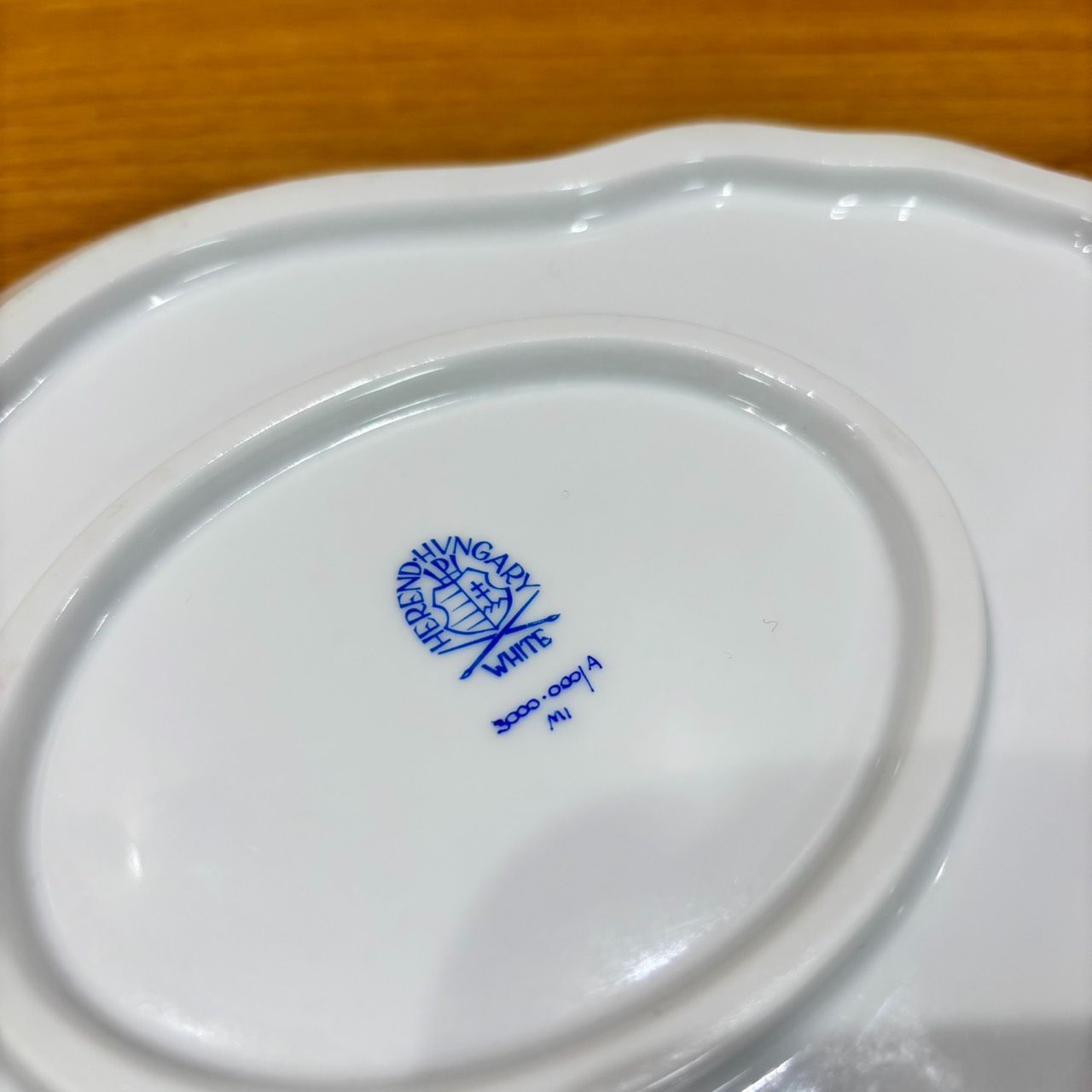 OG266268509ヘレンド Herend バロックホワイト オーバルデッシュ