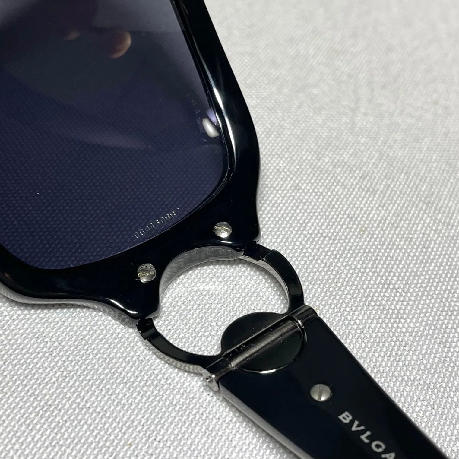 美品 BVLGARI ブルガリ B-ZERO ロゴ ブラック&クロームシルバー