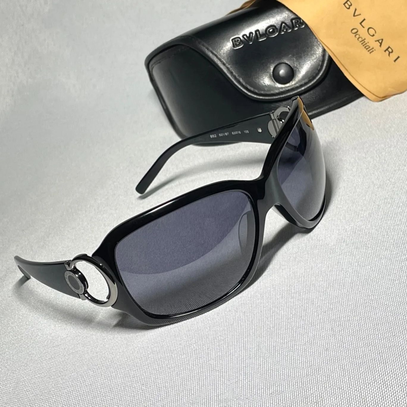 美品 BVLGARI ブルガリ B-ZERO ロゴ ブラック&クロームシルバー
