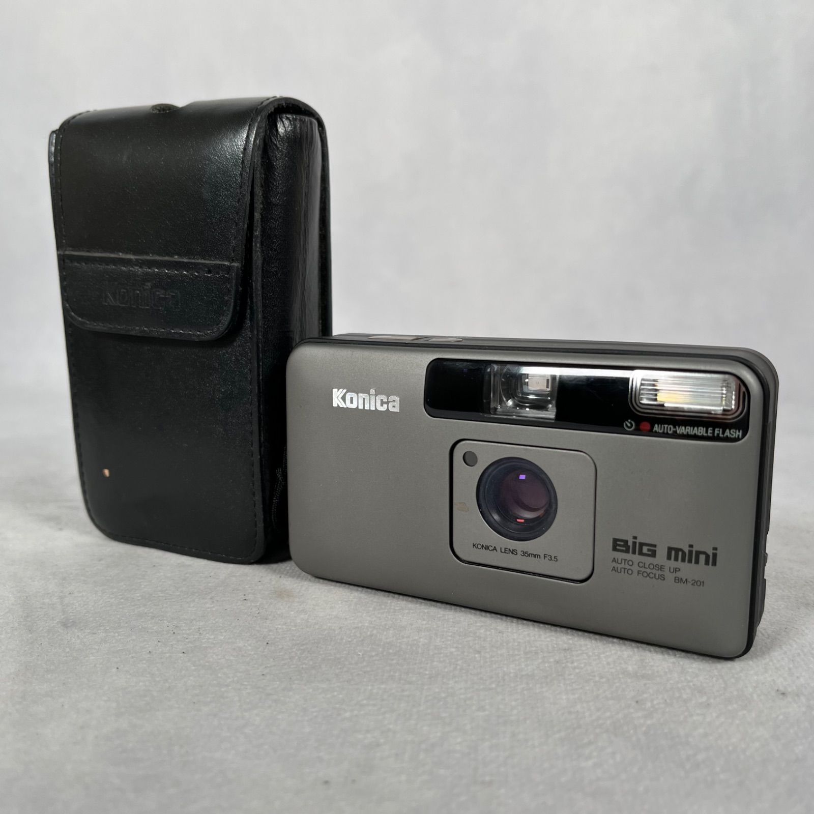 管2606-540】Konica BiGmini 201 コンパクトフィルムカメラ ブラック