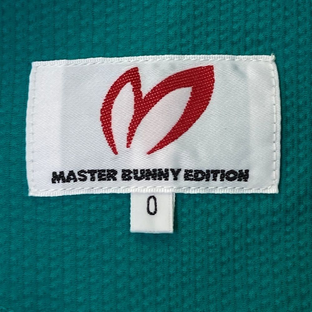 サイズ：0 MASTER BUNNY EDITION マスターバニーエディション  ノースリーブポロシャツ シアサッカー  グリーン系 [240101730238] ゴルフウェア レディース ストスト