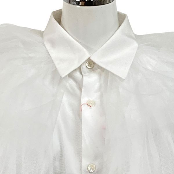 ◇ コムデギャルソン COMME des GARCONS チュールフリルシャツ