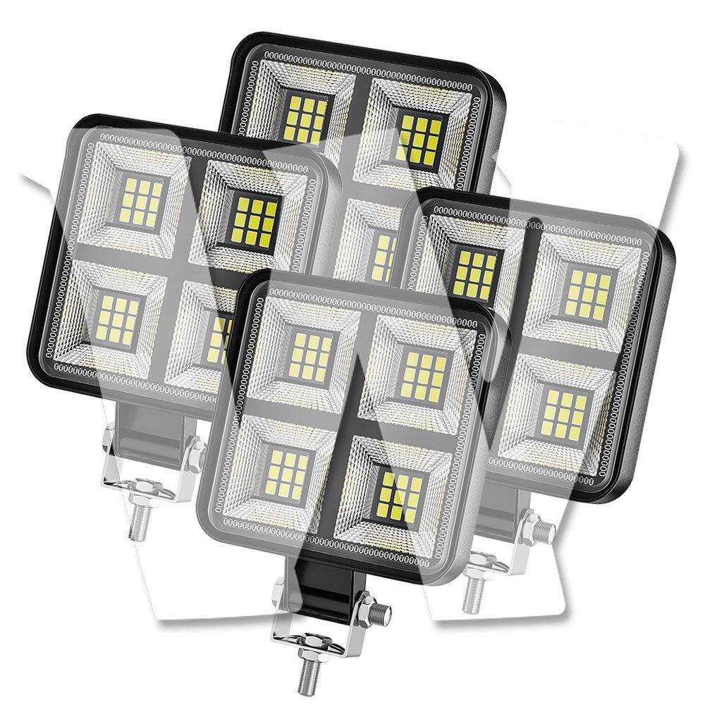 36W 広角タイプ 3インチ LED 作業灯 ワークライト 6500K ホワイト