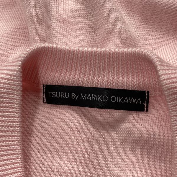 ◇ ツルバイマリコオイカワ TSURU ニットカーディガン 長袖 クルー