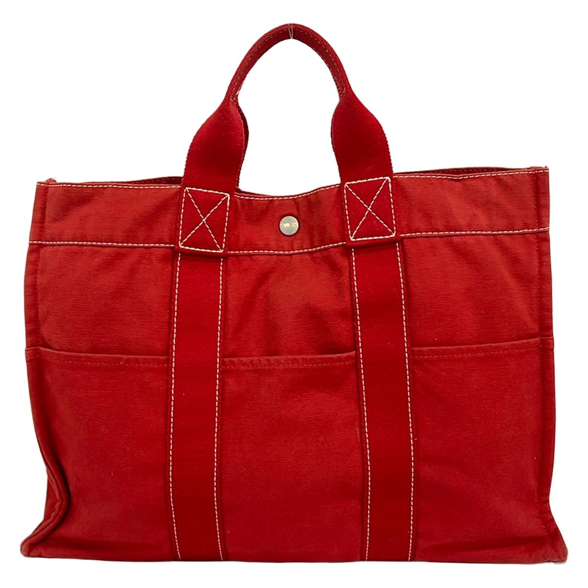 エルメス HERMES サックドゥーヴィルMM レッド トートバッグ 通勤 HERMES(エルメス) トートバッグ サックドーヴィルトートMM レッド