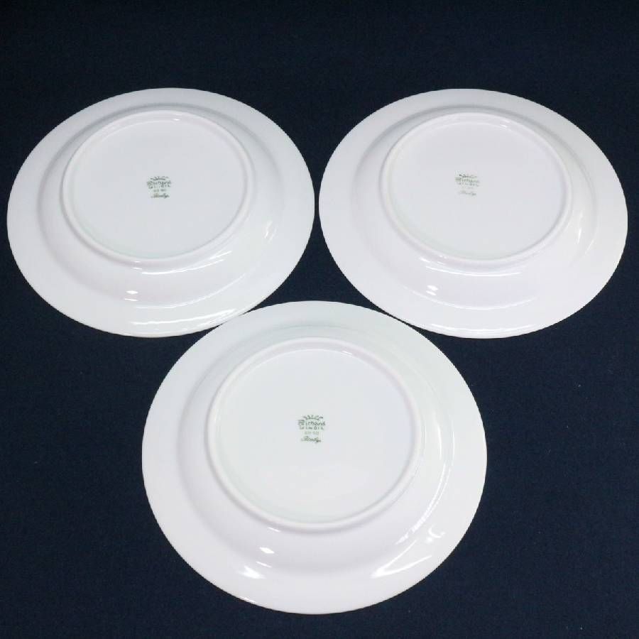 セット販売】 リチャードジノリ クリッパー 21cmプレートx3 21.5cm深皿