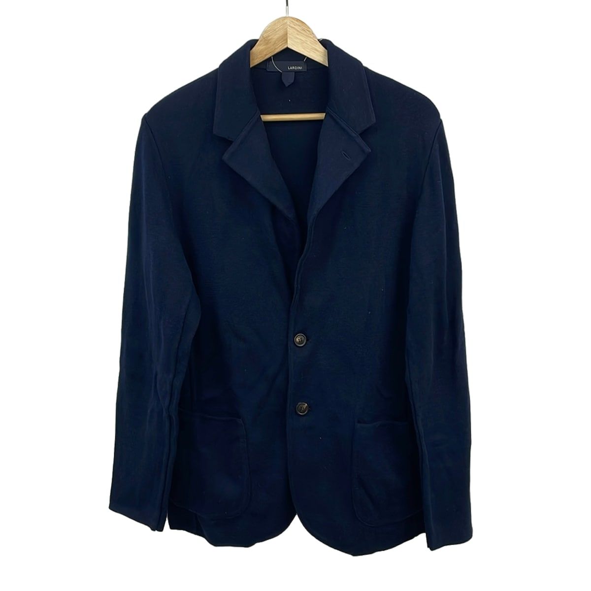 lardini(ラルディーニ) ジャケット サイズM メンズ美品 - ネイビー 長袖/ニット/春/秋 7,360円