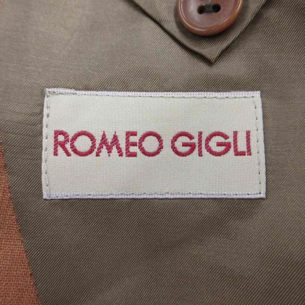 ロメオジリ ROMEO GIGLI テーラードジャケット 麻 リネン シングル 3B