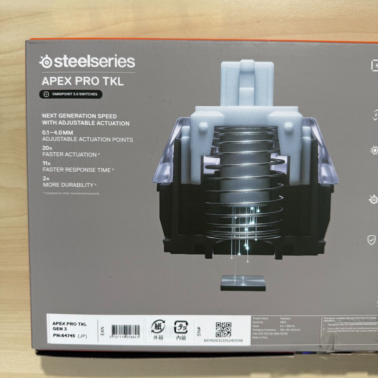 SteelSeries Apex Pro JP ゲーミングキーボード 未使用に近い - メルカリ