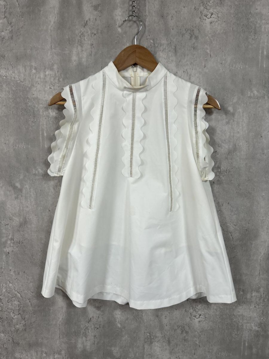 CELFORD セルフォード スカラップフレアブラウス ブラウス シャツ