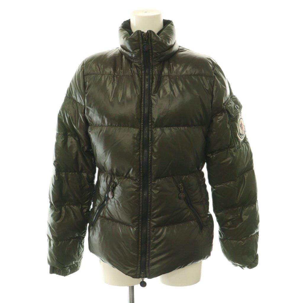 モンクレール MONCLER ダウンジャケット ジップアップ 総裏地 0 カーキ