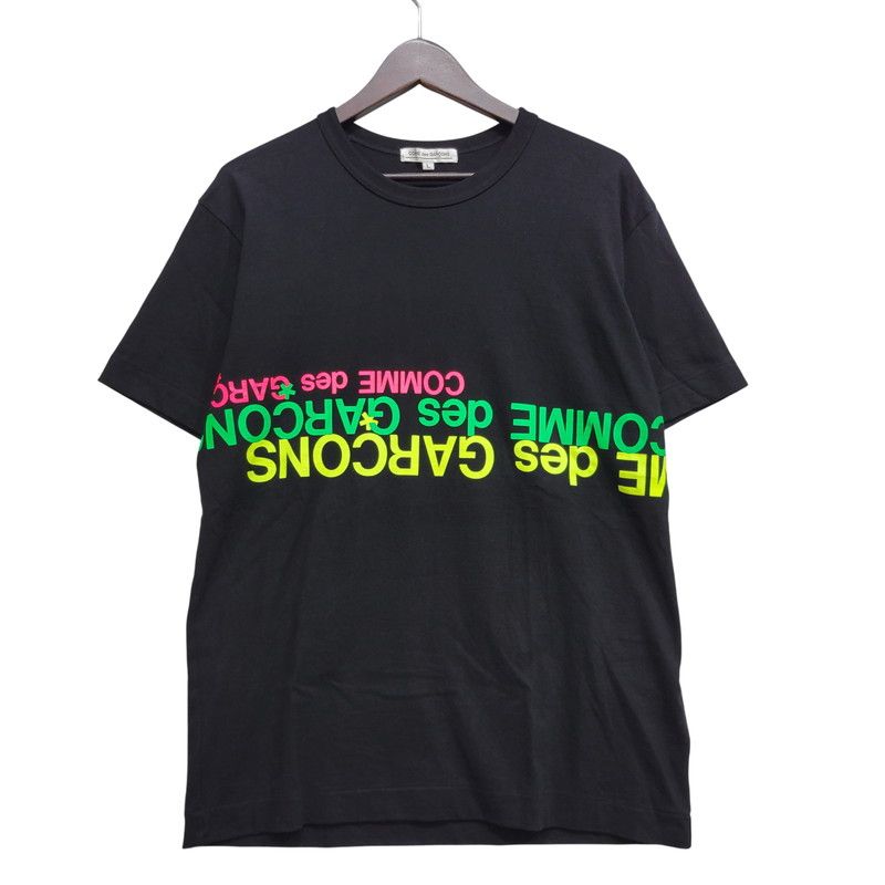 【中古品】 COMME des GARCONS コムデギャルソン NEON LOGO S/S TEE OI-T008 AD2022 ネオン ロゴ ショートスリーブ Tシャツ 半袖 【140-260707-as-05-izu】