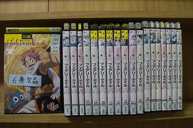 DVD フェアリーテイル 1～44巻(6巻欠品) 計43本セット レンタル落ち