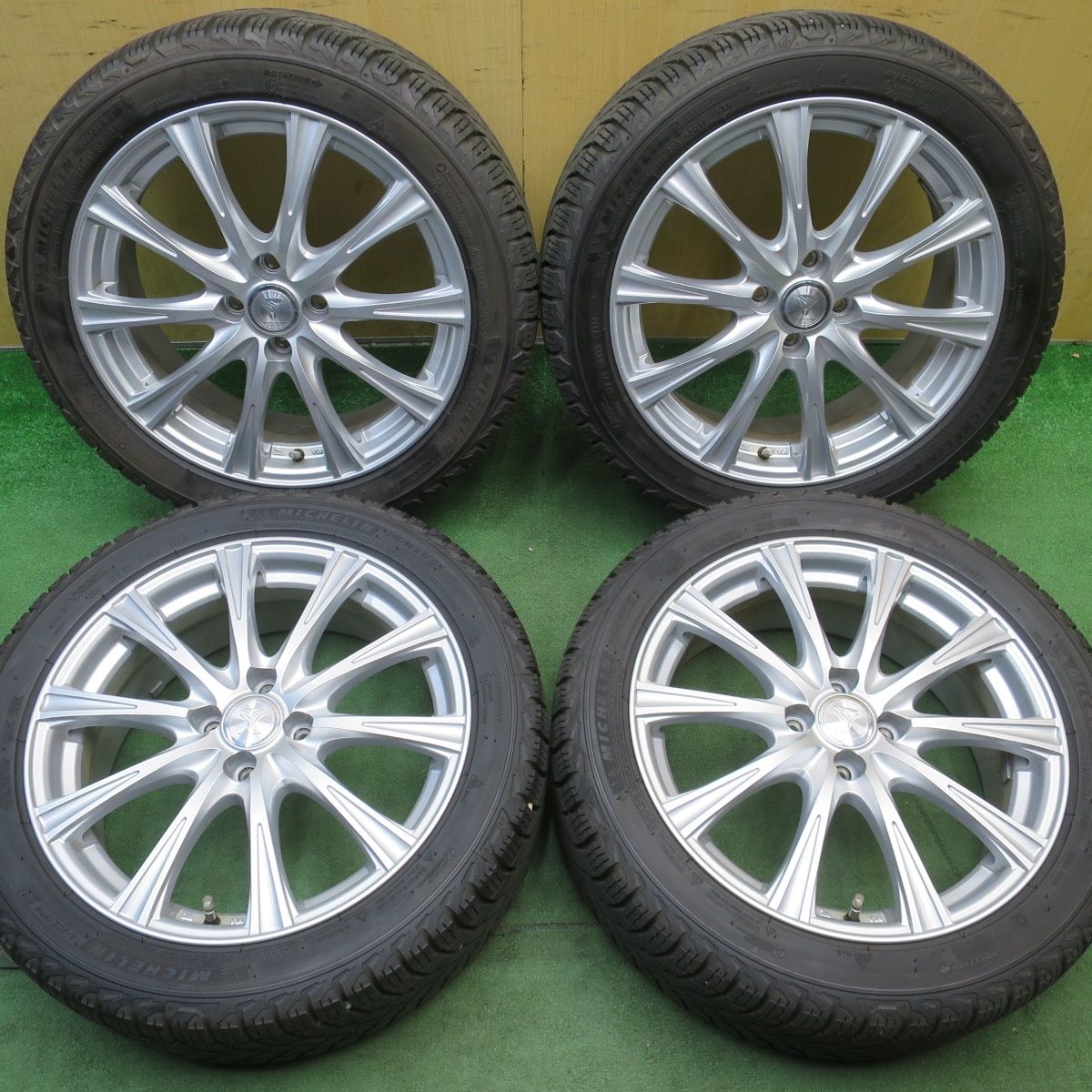 バリ溝！23年！キレイ！9.5分◎スタッドレス 205/50R17 ミシュラン X-ICE SNOW STAYER ステイヤー 17インチ PCD100/4H◎6062204NJス