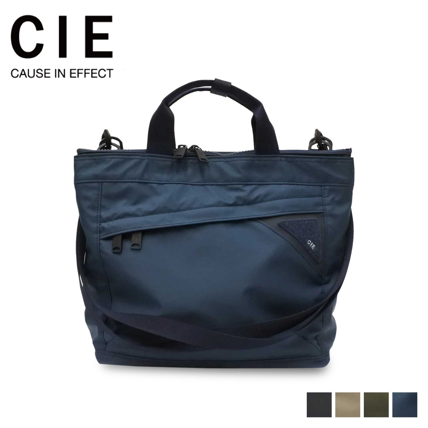 CIE シー ショルダートートバッグ フロー メンズ レディース ファスナー付き 斜め掛け 防水 撥水 FLOW 2WAY SHOULDER 22103