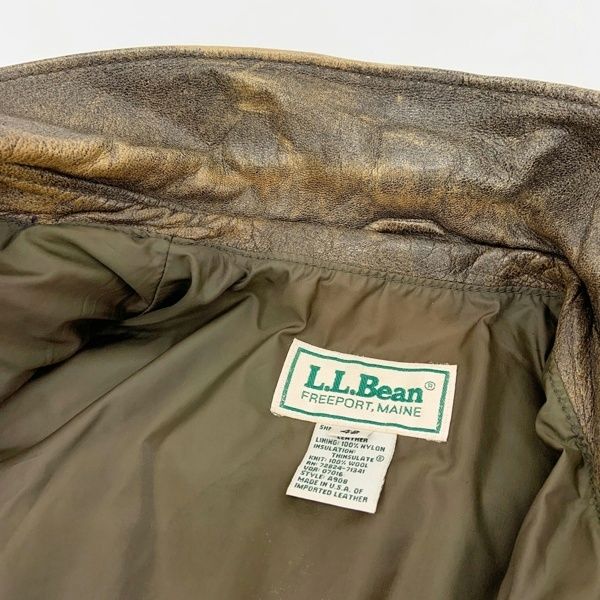 L.L.Bean エルエルビーン レザージャケット A-2 フライトジャケット 革