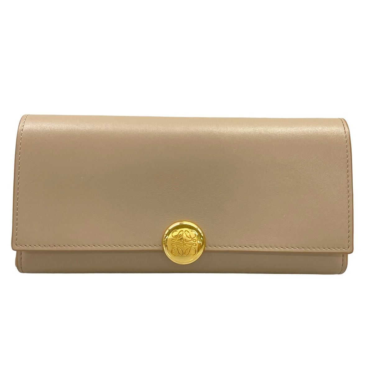 LOEWE(ロエベ) 長財布 - CANBACWX01 グレーベージュ レザー - メルカリ