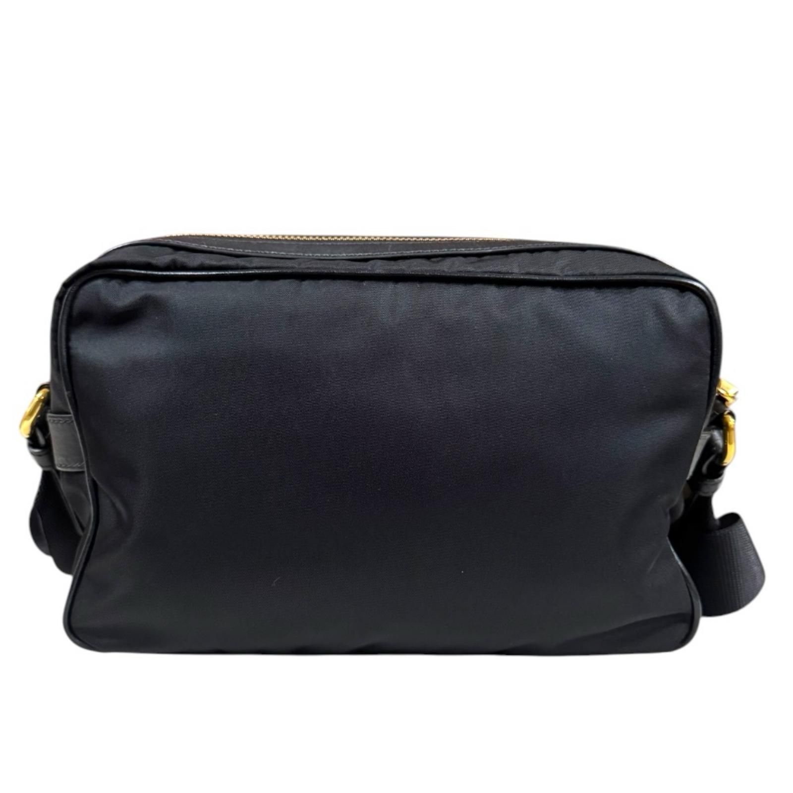 プラダ ショルダーバッグ ナイロン ブラック ユニセックス PRADA 中古