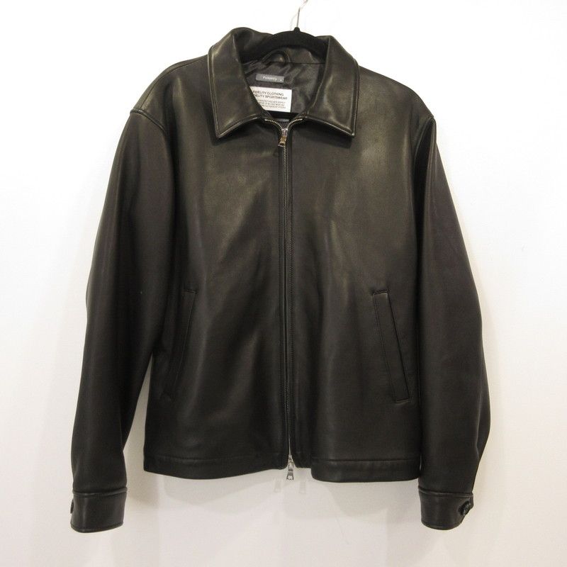 【姫路東店】 中古 FIDELITY | フェデリティー レザー LAMB LEATHER ZIP BLOUSON 26375000 ブラック サイズ：M 【94】 姫路東店】 中古 FIDELITY | フェデリティー レザー LAMB LEATHER ZIP