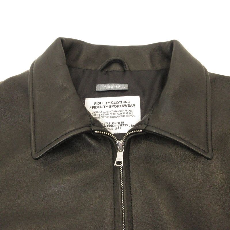 姫路東店】 中古 FIDELITY | フェデリティー レザー LAMB LEATHER ZIP
