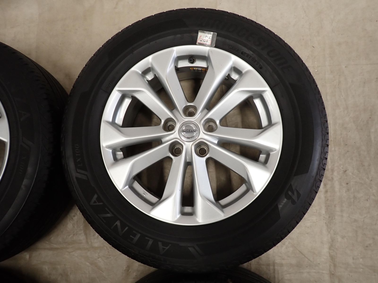 夏4本SET 会社宛 送料無料 225/65R17×7J 102H ブリヂストン ALENZA