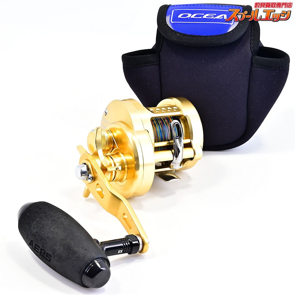 ★☆【シマノ】 15オシアコンクエスト 300HG スタジオオーシャンマーク AE85ハンドルノブ ブラック装着 SHIMANO OCEA CONQUEST★☆m45928