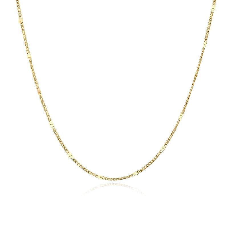[ARSIS] ネックレス チェーン スターライト シンプル カジュアル メンズ レディース 金属アレルギー対応 18K コーティング おしゃれ ギフト プレゼント デイリー ジュエリー 普段使い 調節可能 洗練 オリジナルデザイン バレンタイン ホワイト 0