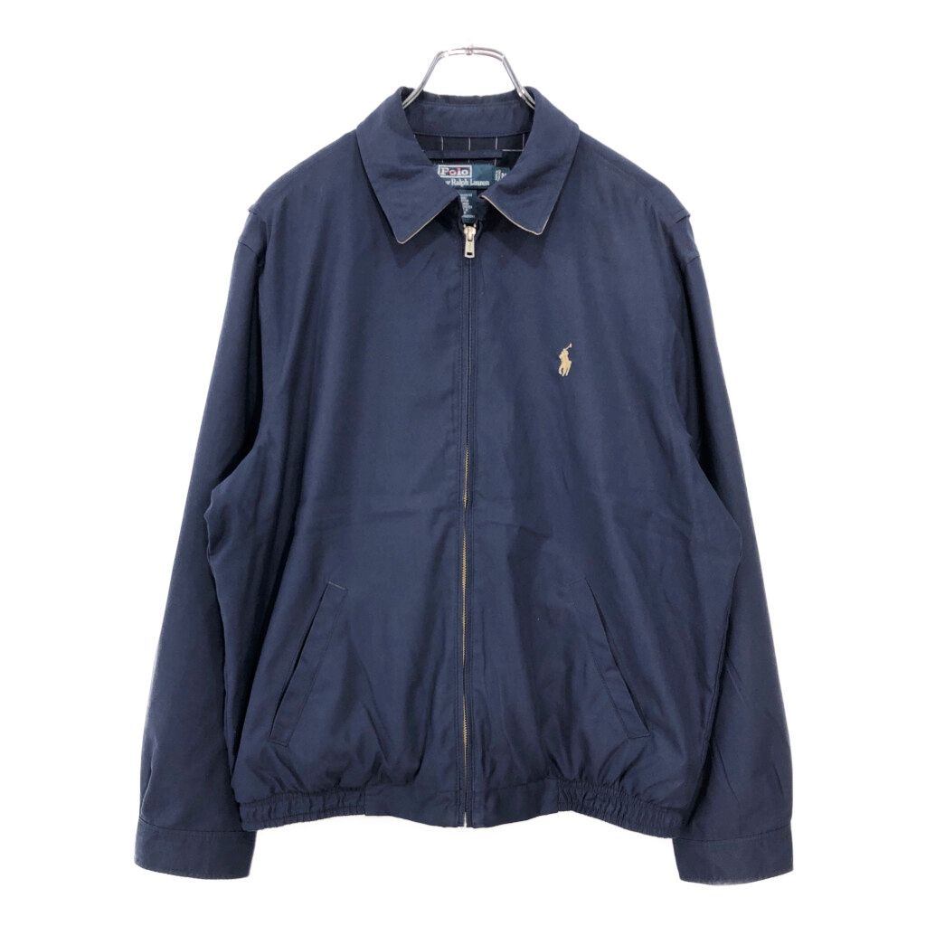 Polo by Ralph Lauren ポロ ラルフローレン スイングトップ ネイビー(メンズ M)中古 古着 V6113